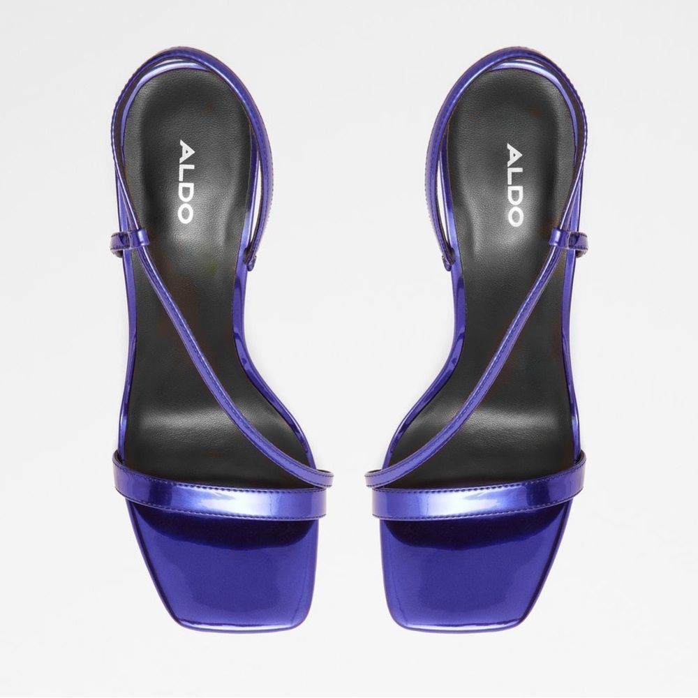 Aldo Metallic Purple Sandals